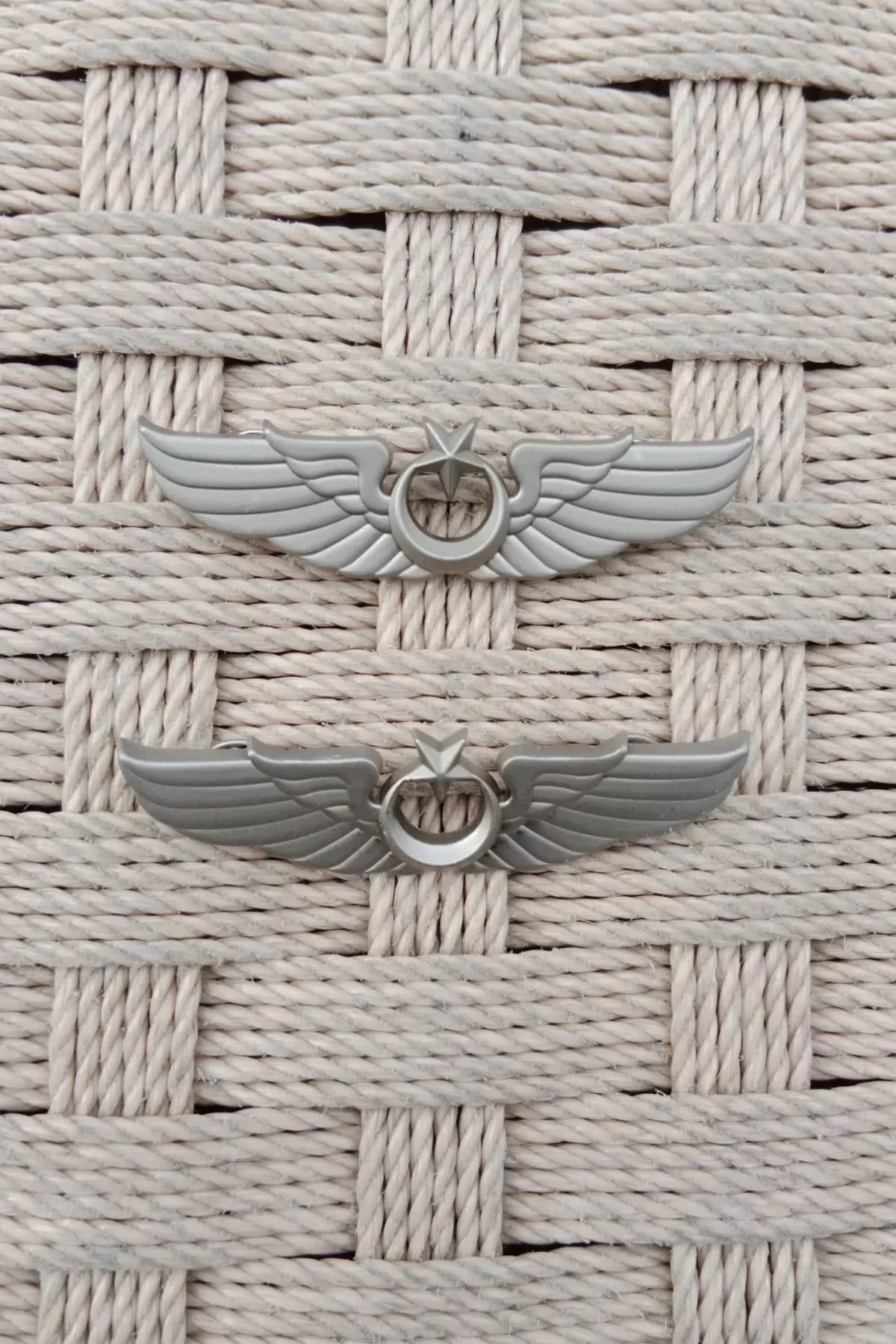 2 Adet Hava Kuvvetleri Hava Pilot Kaliteli Buyuk Metal Gogus Brovesi