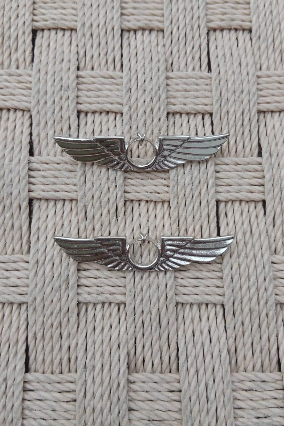 2 Adet Hava Kuvvetleri Hava Pilot Metal Gogus Brovesi
