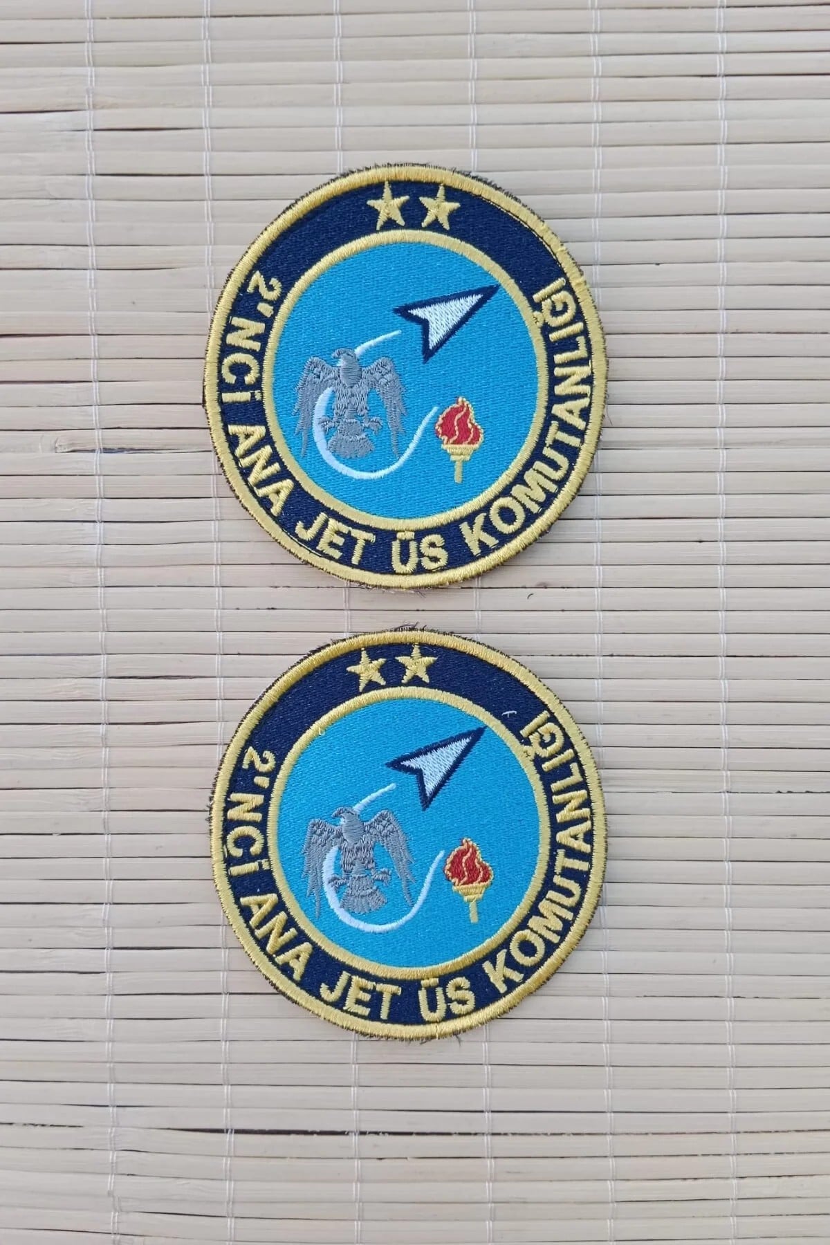 2.ci Ana Jet Us Komutanligi Yazili Kartal Amblemli Logolu Nakis İslemeli Arma Pec Patch