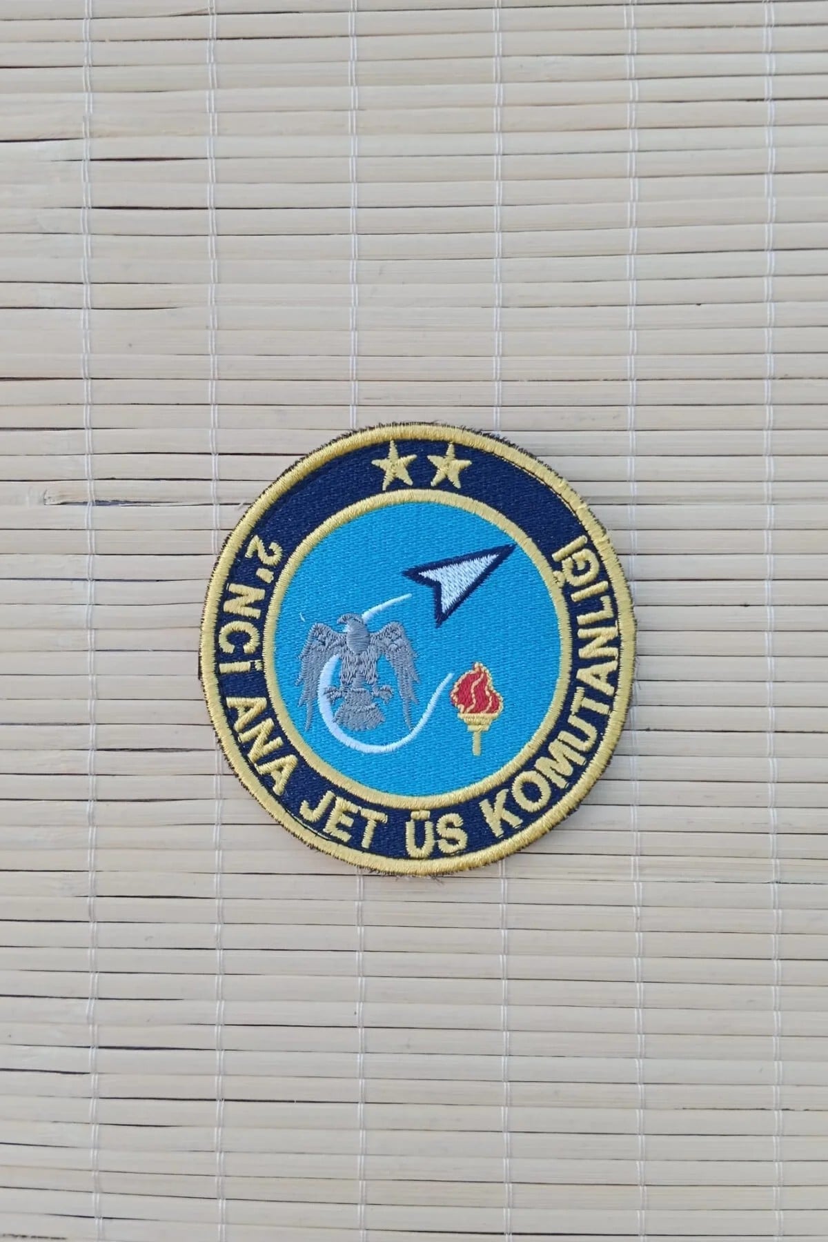 2.ci Ana Jet Us Komutanligi Yazili Kartal Amblemli Logolu Nakis İslemeli Arma Patch Pec