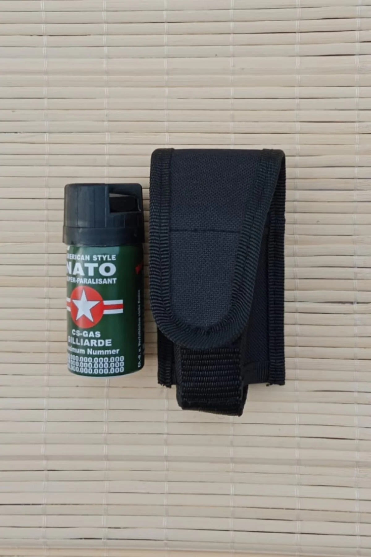 40 Ml Nato Biber Gazi Siyah Renkli İmpertex Biber Gazi Kilifi Bayan Koruma Aparati
