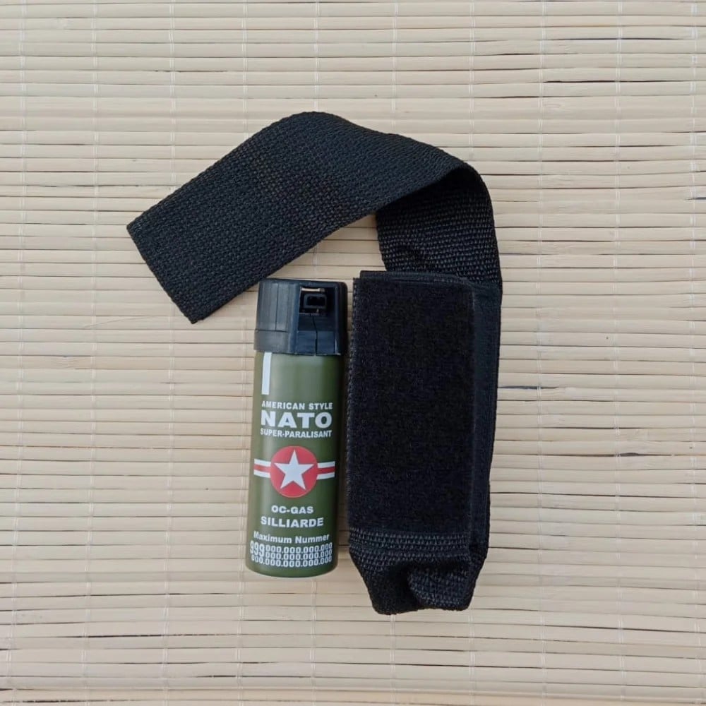 50 Ml Nato Biber Gazi Siyah Renkli Dokuma Kilifi