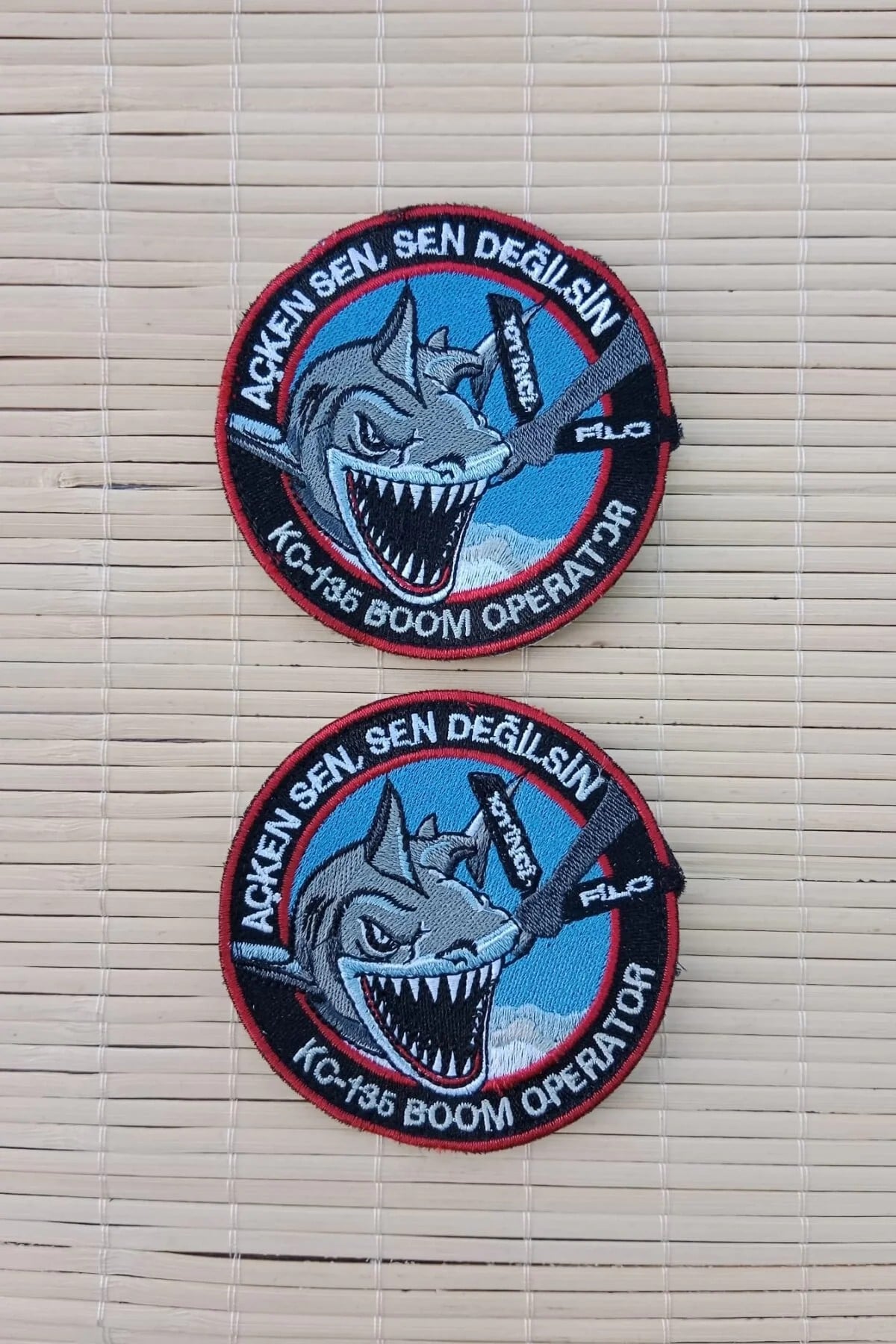 Acken Sen Sen Degilsin K C 135 Boom Operator Yazili Nakis İslemeli Arma Pec Patch