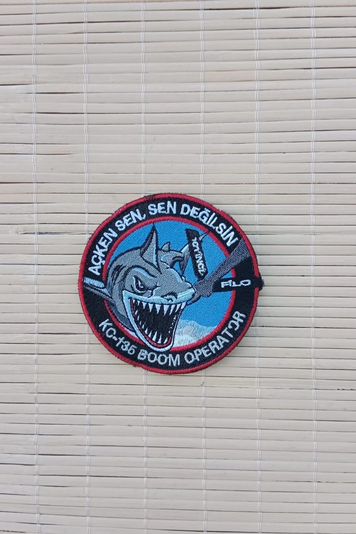 Acken Sen Sen Degilsin K C 135 Boom Operator Yazili Nakis İslemeli Arma Patch Pec