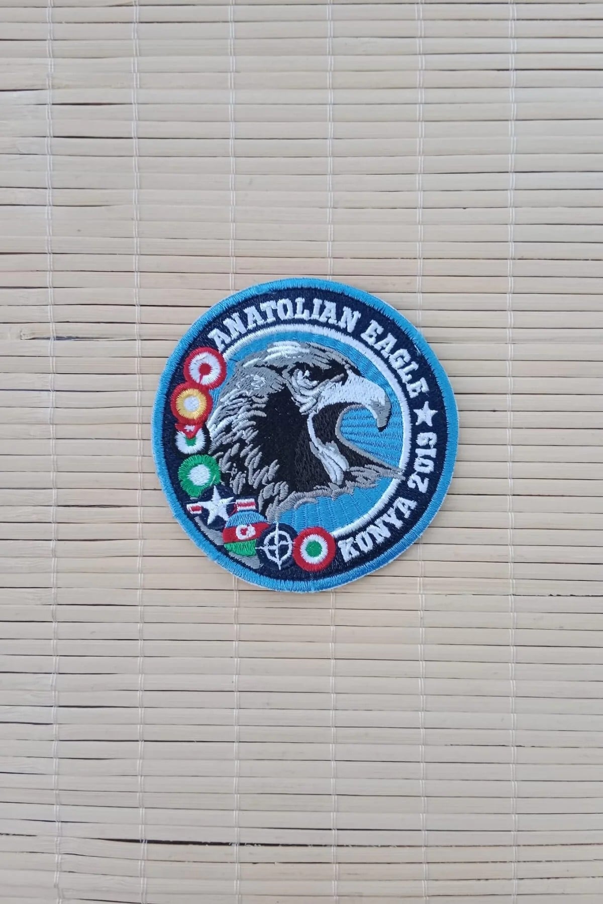 Anatolian Eagle Konya 2009 Kartal Armali Nakis İslemeli Arma Patch Pec