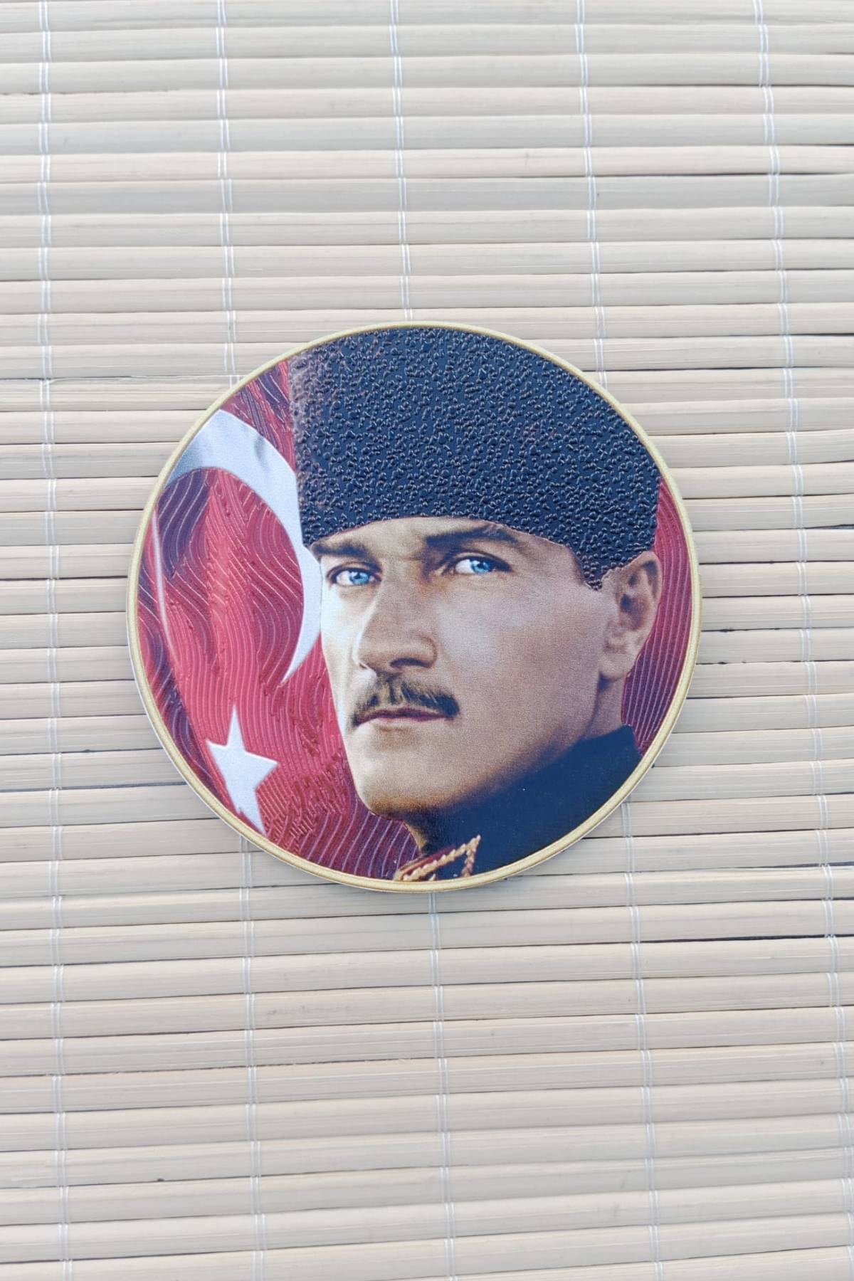 Ataturk Ayyildiz Kalpakli Kabartmali 3D TPU Termoplastik Yeni Gogus Arma Patch Pec