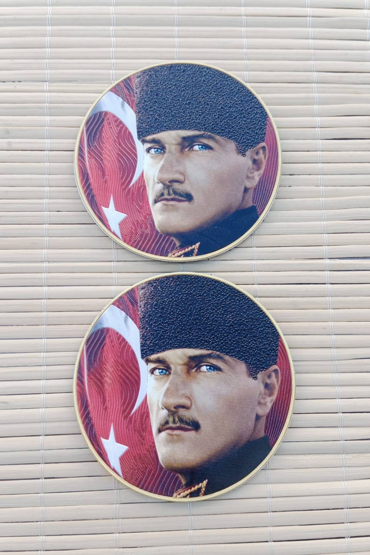 Ataturk Ayyildiz Kalpakli Kabartmali 3D TPU Termoplastik Yeni Gogus Arma Pec Patch