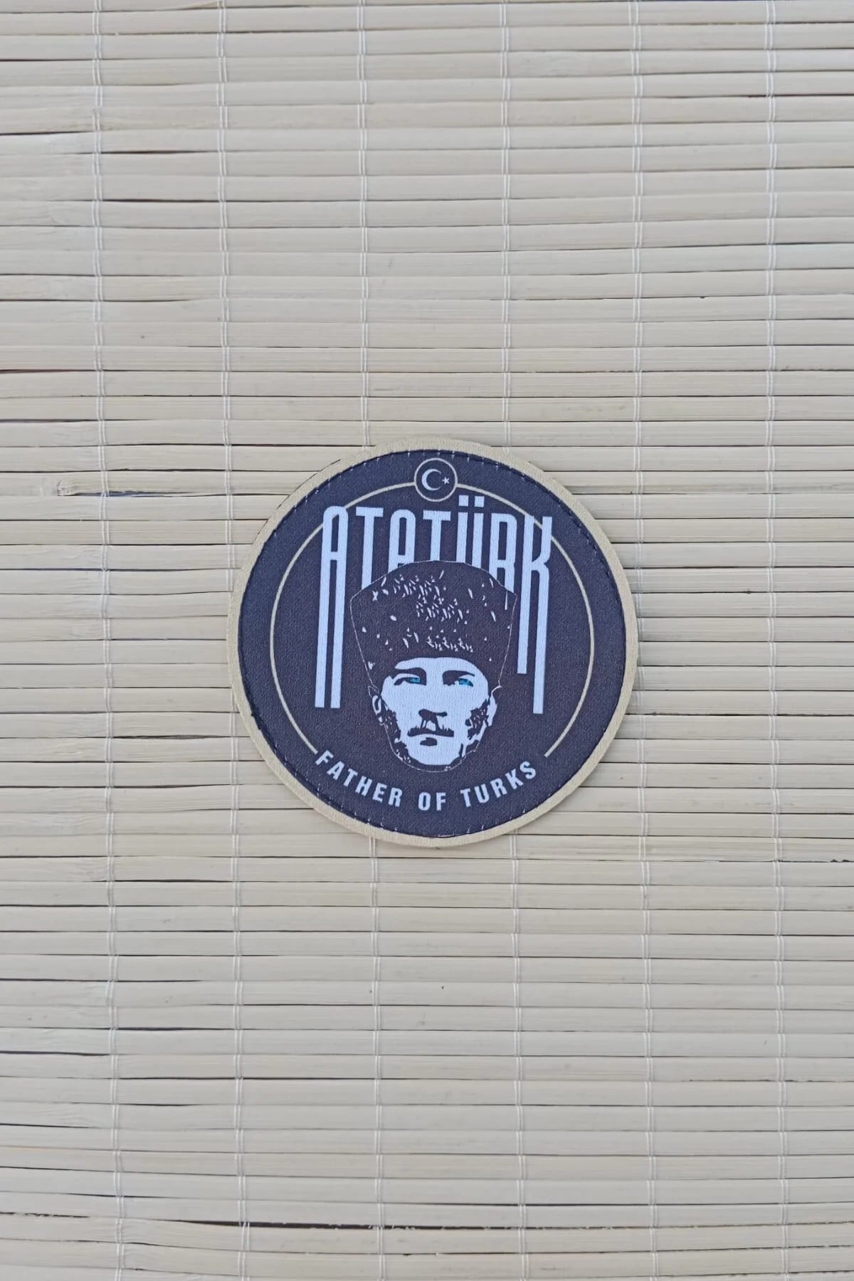 Ataturk Father Of Turks Yazili Fermateks Dokuma İslemeli Arma Patch Pec