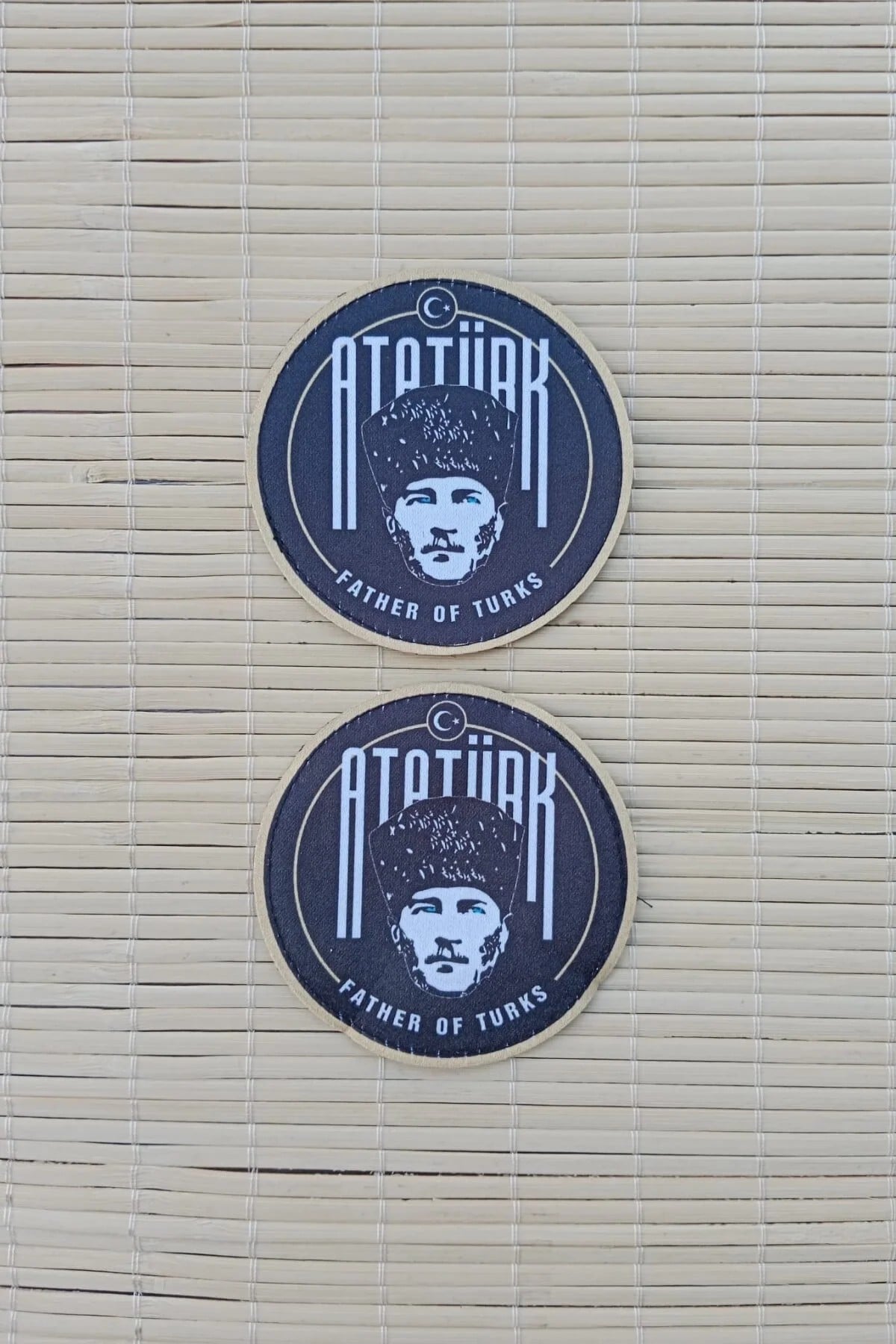 Ataturk Father Of Turks Yazili Fermateks Dokuma İslemeli Arma Pec Patch