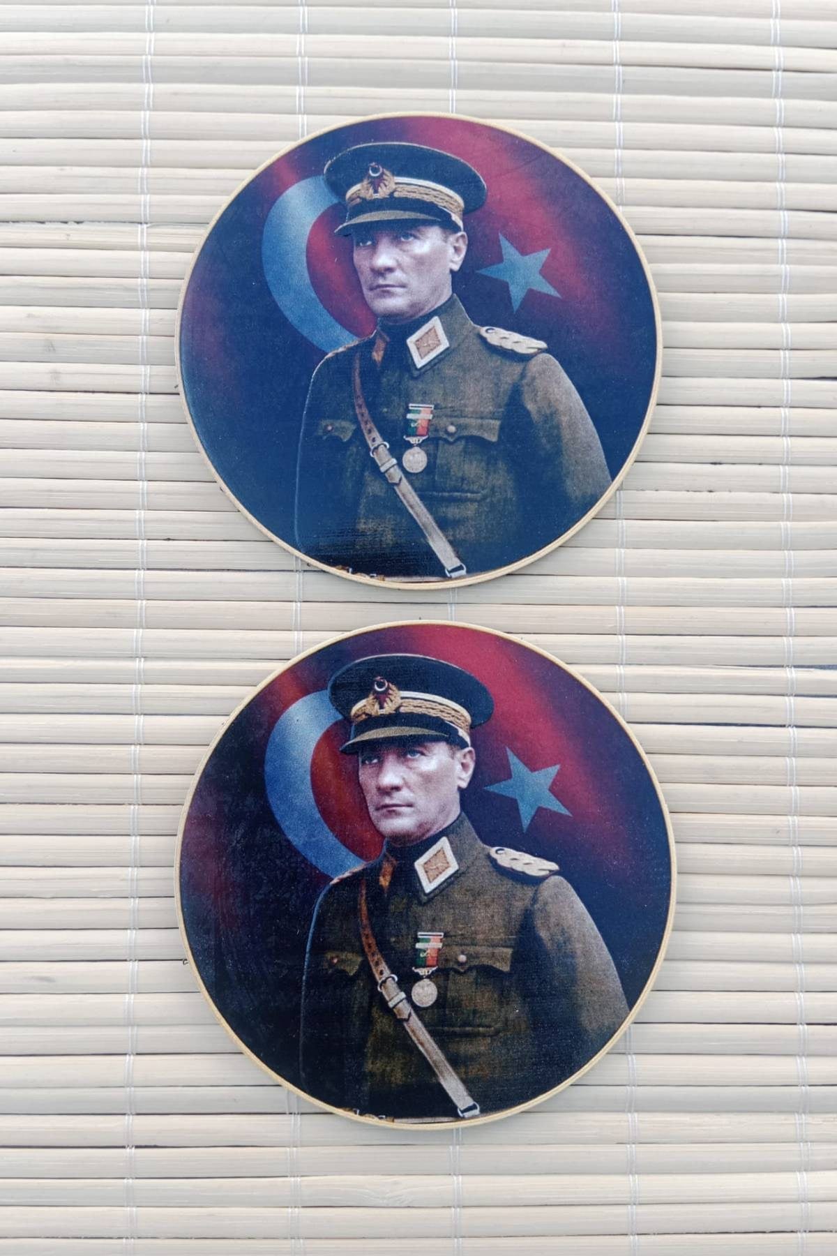 Ataturk Resimli Maresal Uniformali Kabartmali 3D TPU Termoplastik Yeni Gogus Arma Pec Patch