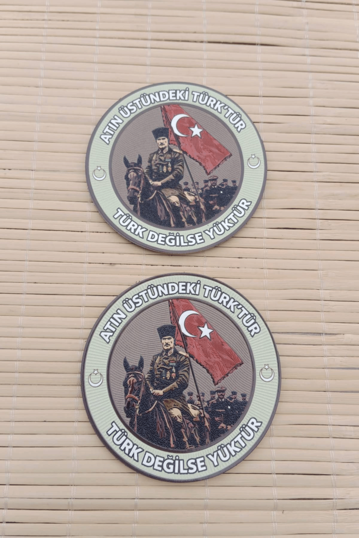 Atin Ustundeki Turktur Turk Degilse Yuktur 3d Termoplastik Silikon Kabartma Arma Patch Pec
