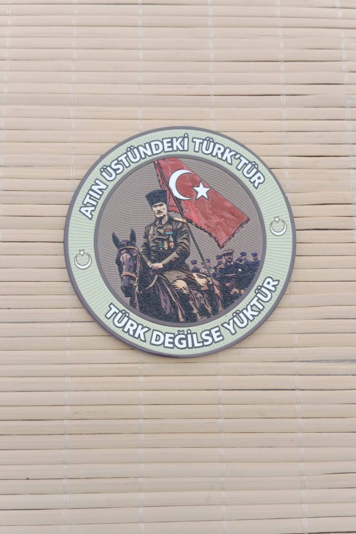 Atin Ustundeki Turktur Turk Degilse Yuktur 3d Termoplastik Silikon Kabartma Arma Pec Patch