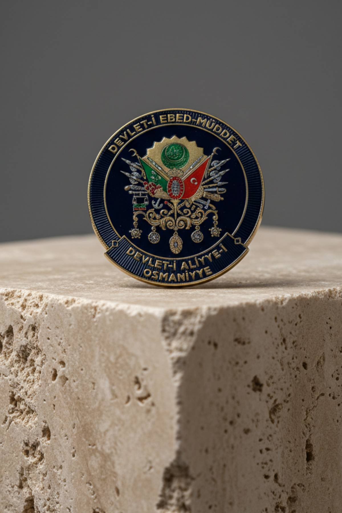 Devlet-i Ebed-Müddet Devlet-i Aliyye-i Osmaniyye 3d Tpu Termoplastik Silikon Kabartma Arma Pec Patch
