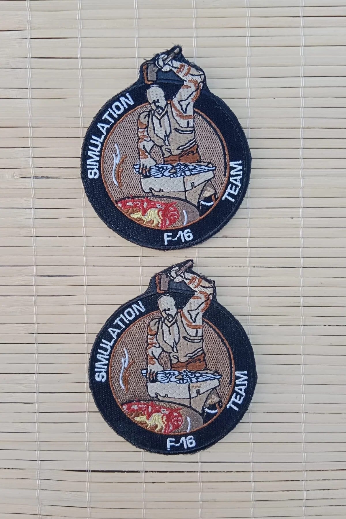 F 16 Simulation Team Nakis İslemeli Arma Pec Patch