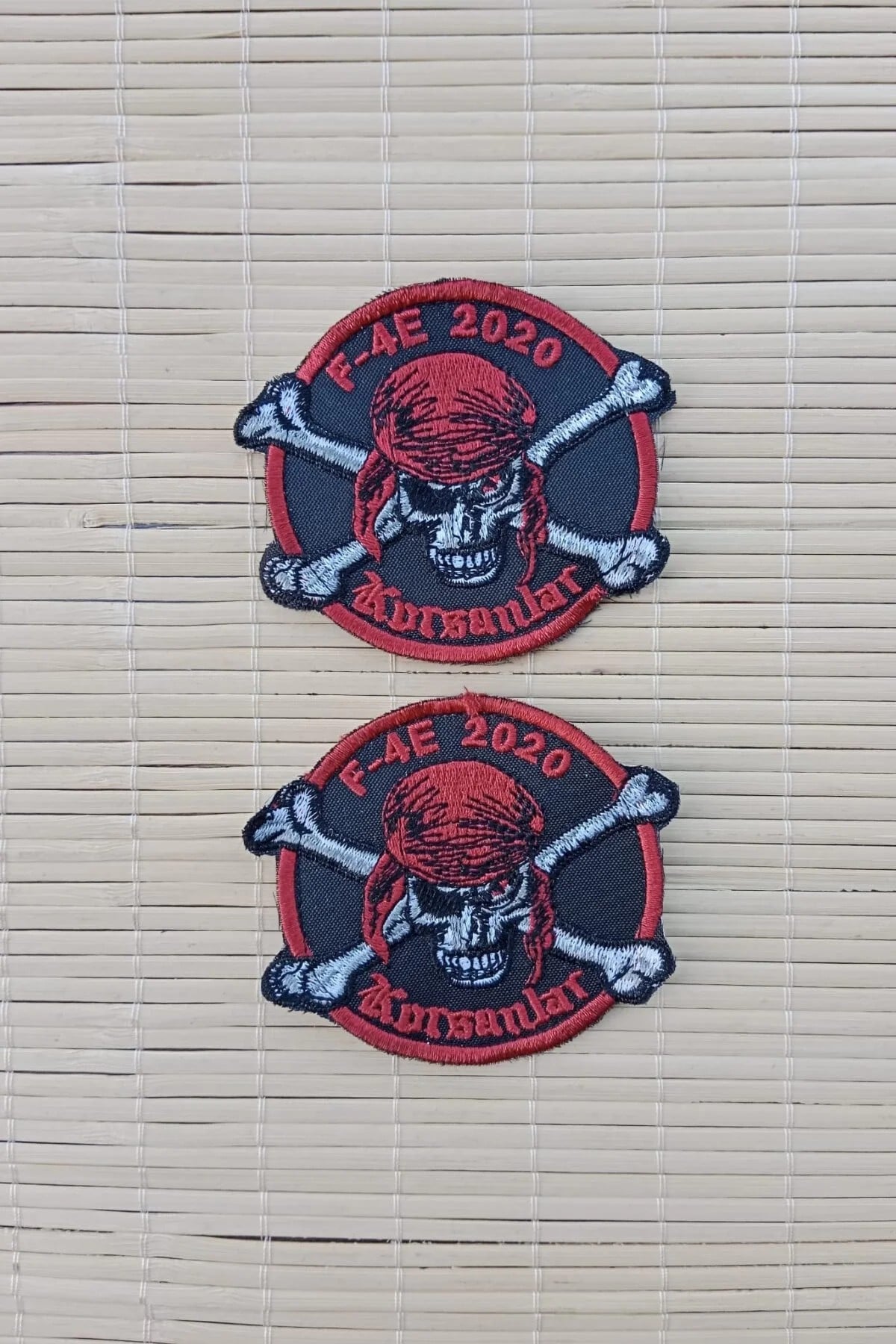 F 4e 2020 Korsanlar Yazili Korsan Logolu Nakis İslemeli Arma Pec Patch