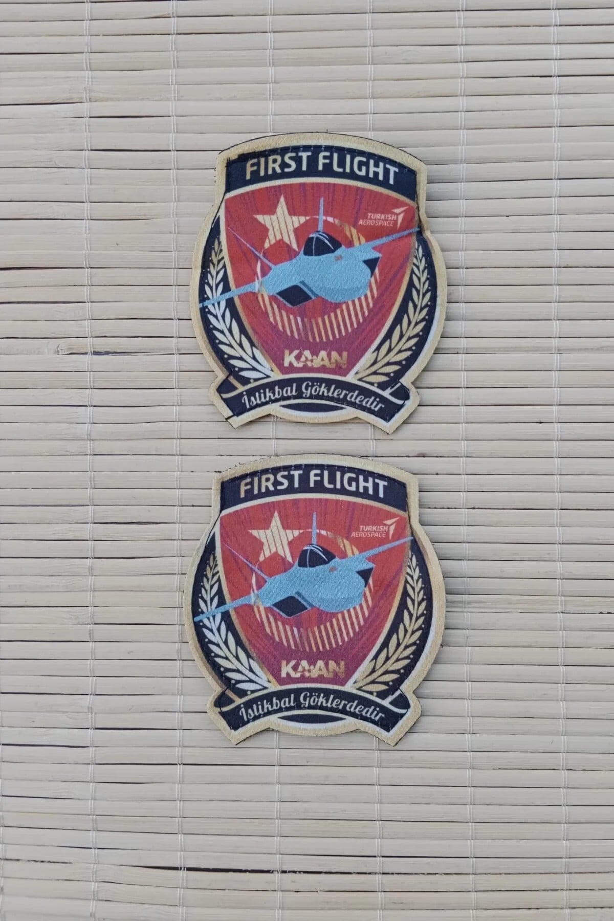 First Flight Kaan İstikbal Goklerdedir Yazili Fermateks Dokuma İslemeli Arma Pec Patch