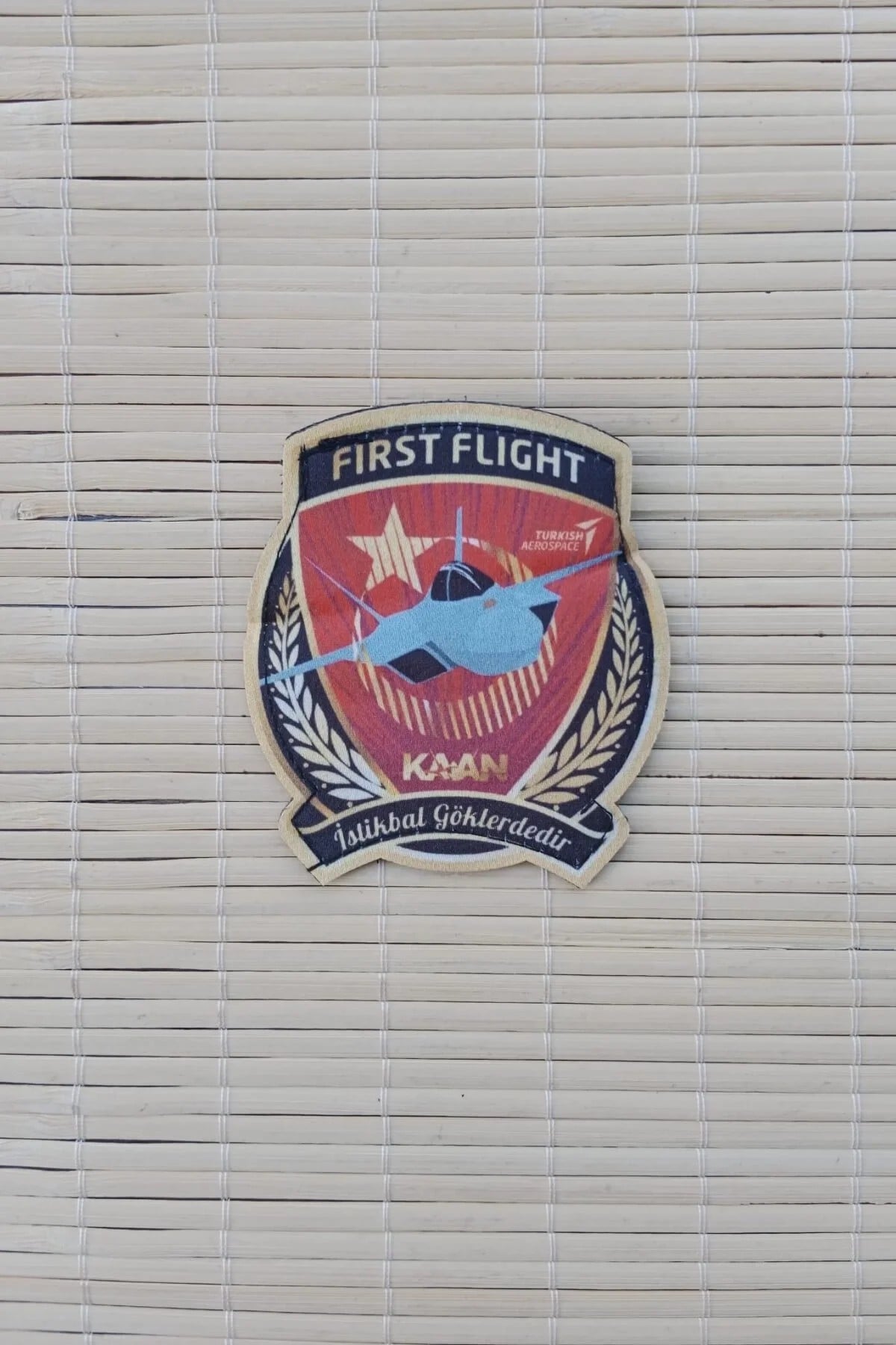 First Flight Kaan İstikbal Goklerdedir Yazili Fermateks Dokuma İslemeli Arma Patch Pec