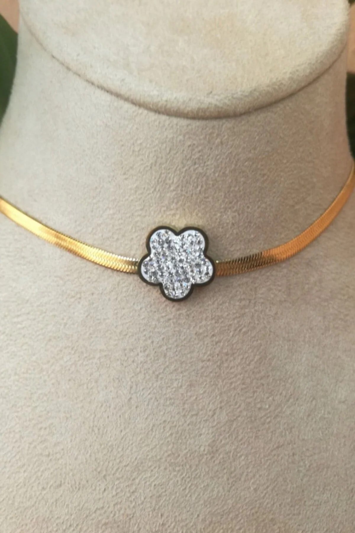 Gul Tasarim İnce Gold İtalyan Zincirli Altin Renkli Kaliteli Paslanmaz Celik Kolye Stainless Stell