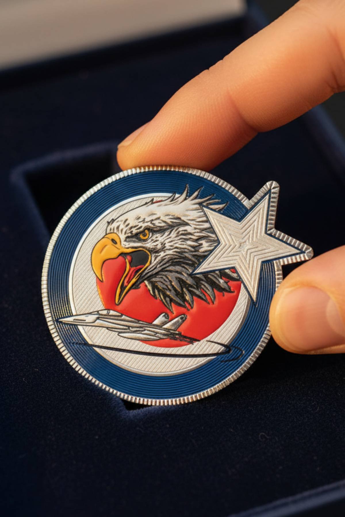 Hava kuvvetleri Çelik Kanat Kartal Amblemli 3d Tpu Termoplastik Silikon Kabartma Arma Pec Patch