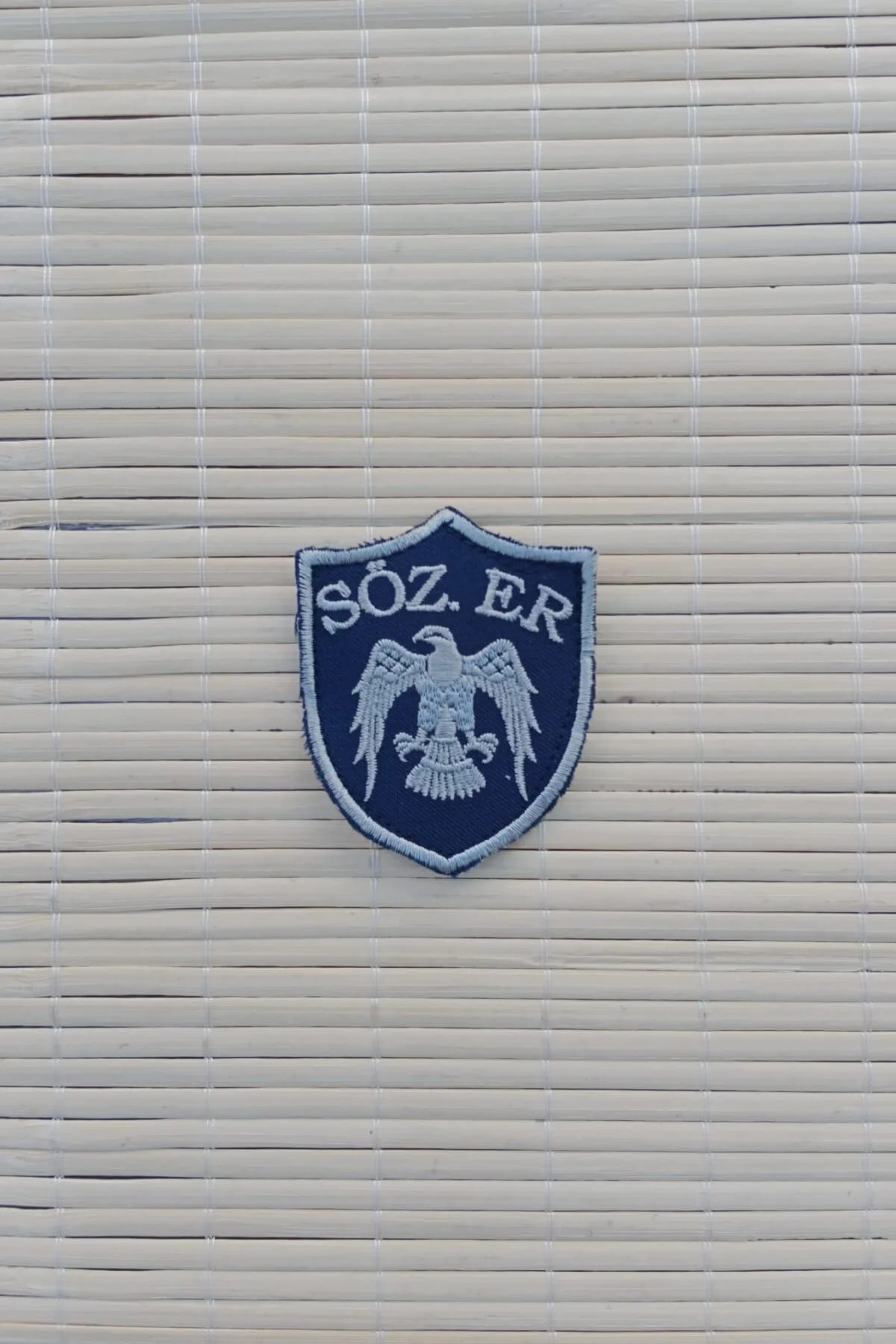 Hava Kuvvetleri Lacivert Zemin Sozlesmeli Kartal Nakisli Mini Polar Rutbe Arma