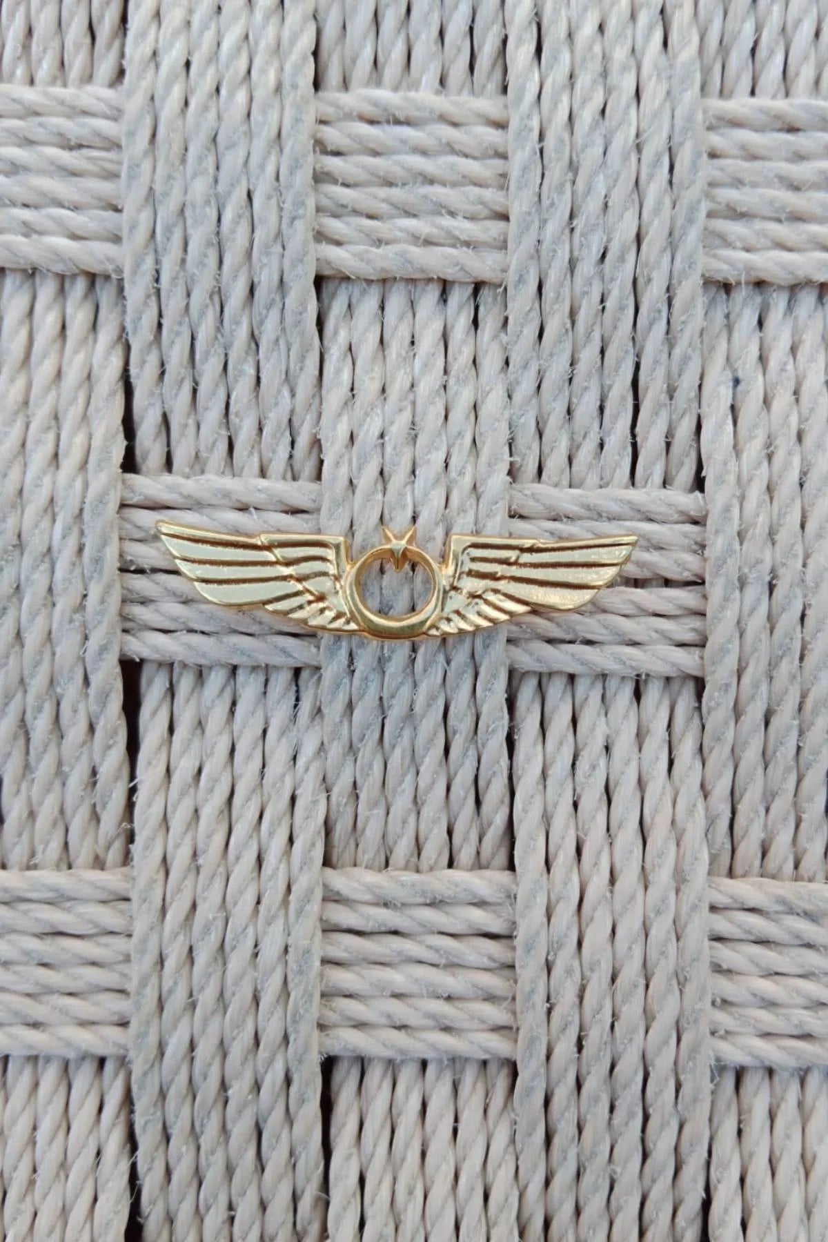 Hava Kuvvetleri Sari Renkli Hava Pilot Kucuk Metal Gogus Brovesi