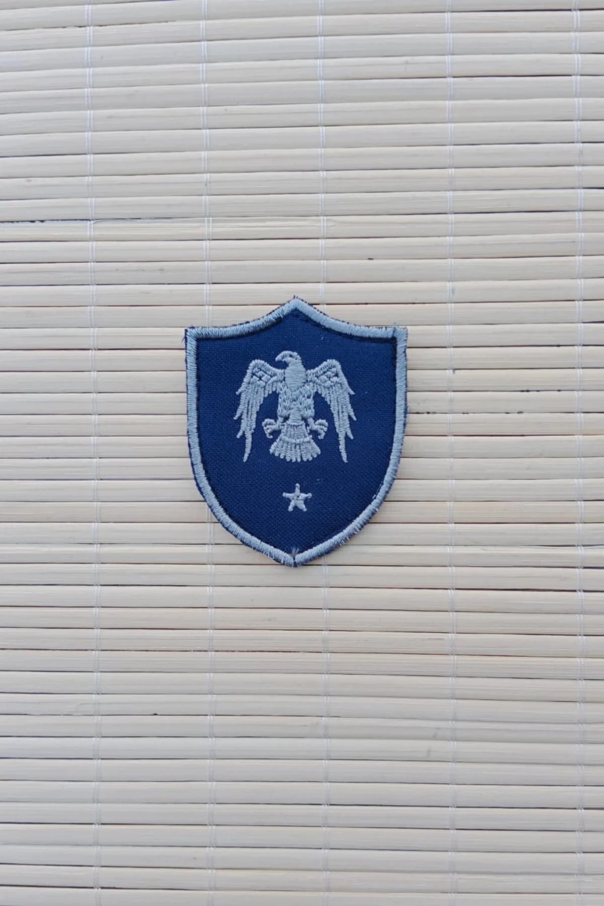 Hava Kuvvetleri Tegmen Lacivert Zemin Kartal Nakisli Mini Polar Rutbe Arma