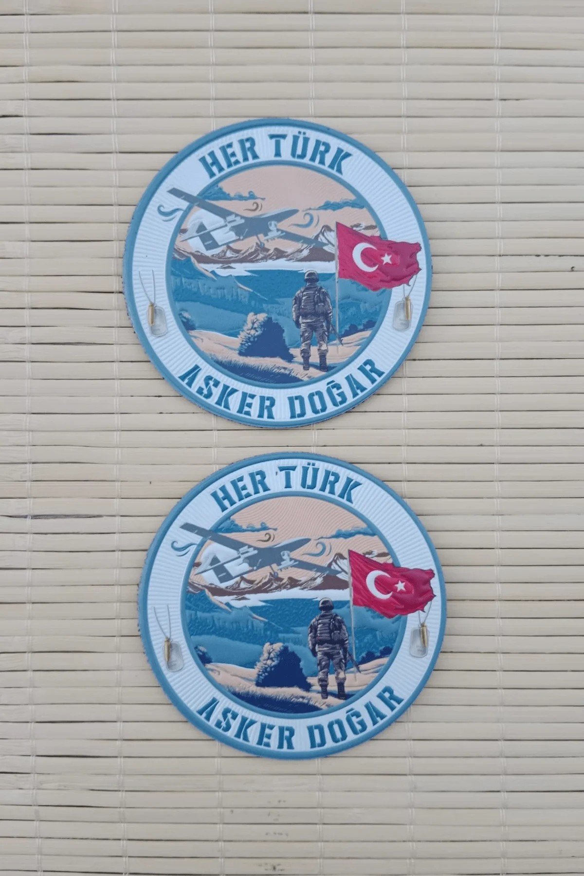 Her Turk Asker Dogar 3d Tpu Termoplastik Silikon Kabartma İslemeli Arma Patch Pec