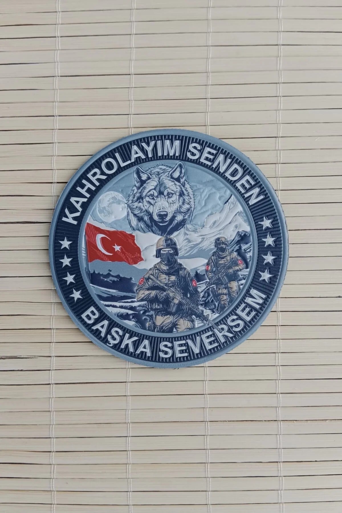 Kahrolayim Senden Baskasi Seversem 3d Tpu Termoplastik Silikon Kabartma Nakis İslemeli Arma Pec Patch