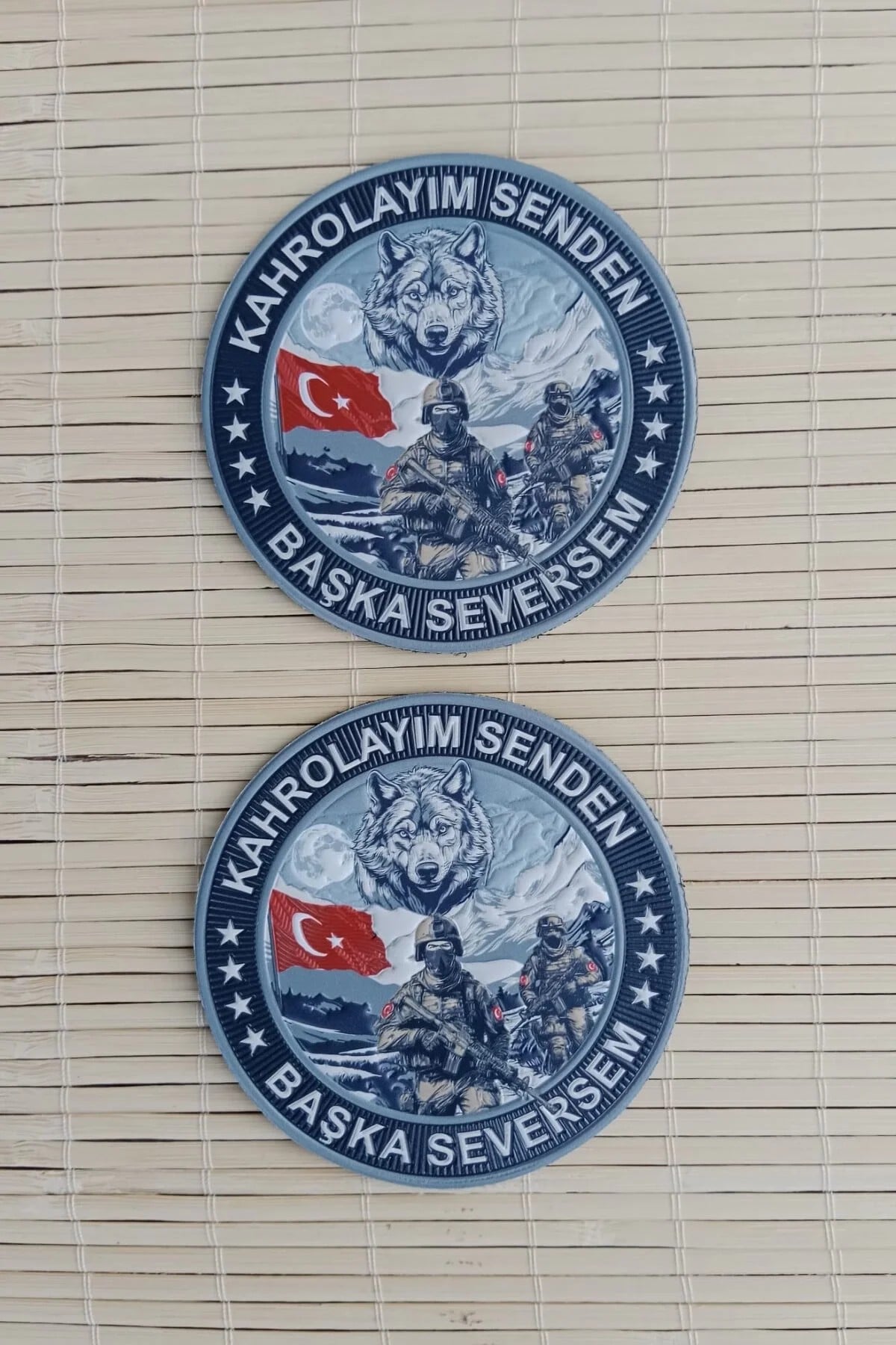 Kahrolayim Senden Baskasi Seversem 3d Tpu Termoplastik Silikon Kabartma Nakis İslemeli Arma Patch Pec