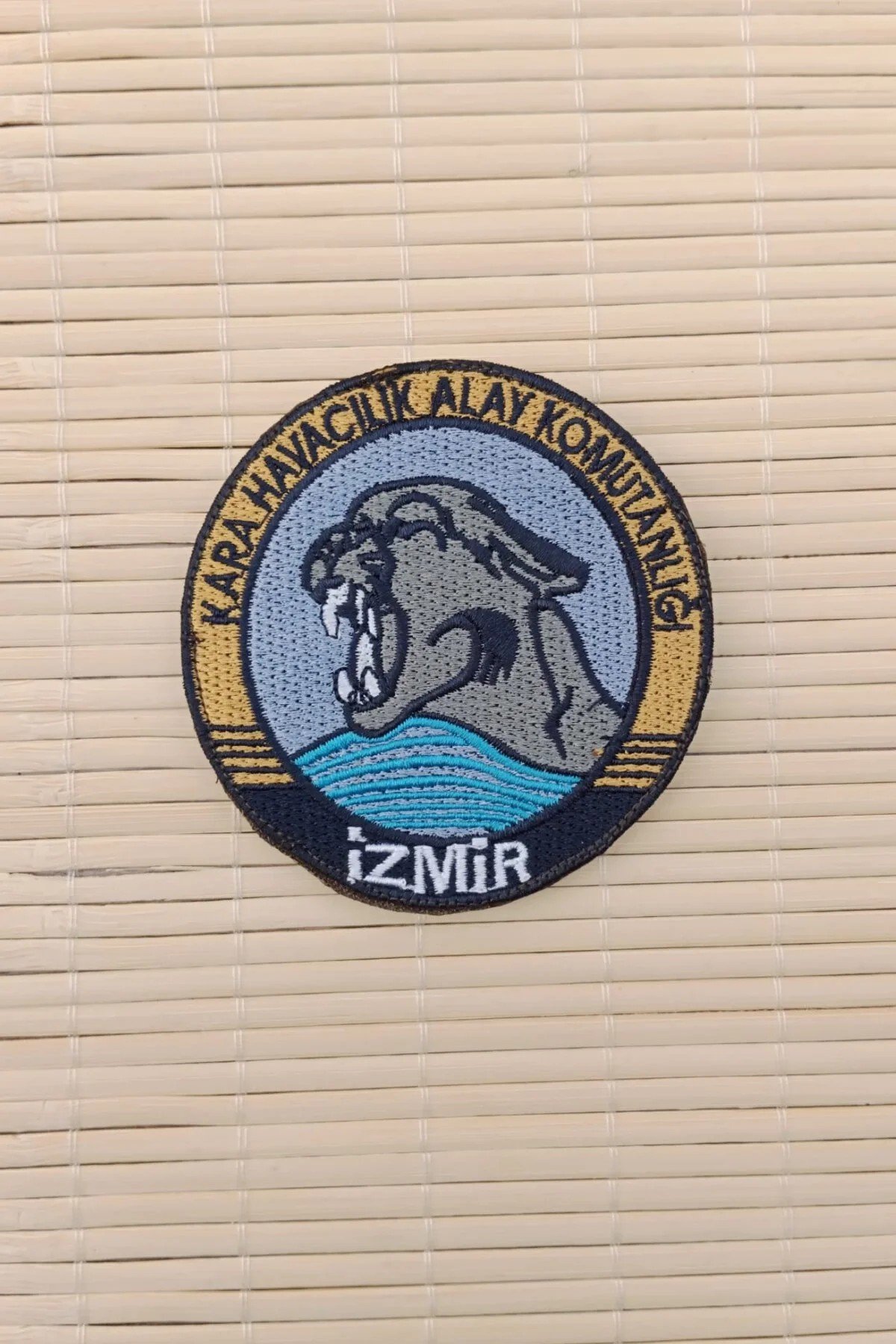 Kara Havacilik Alay Komutanligi İzmir Yazili Nakis İslemeli Arma Pec Patch