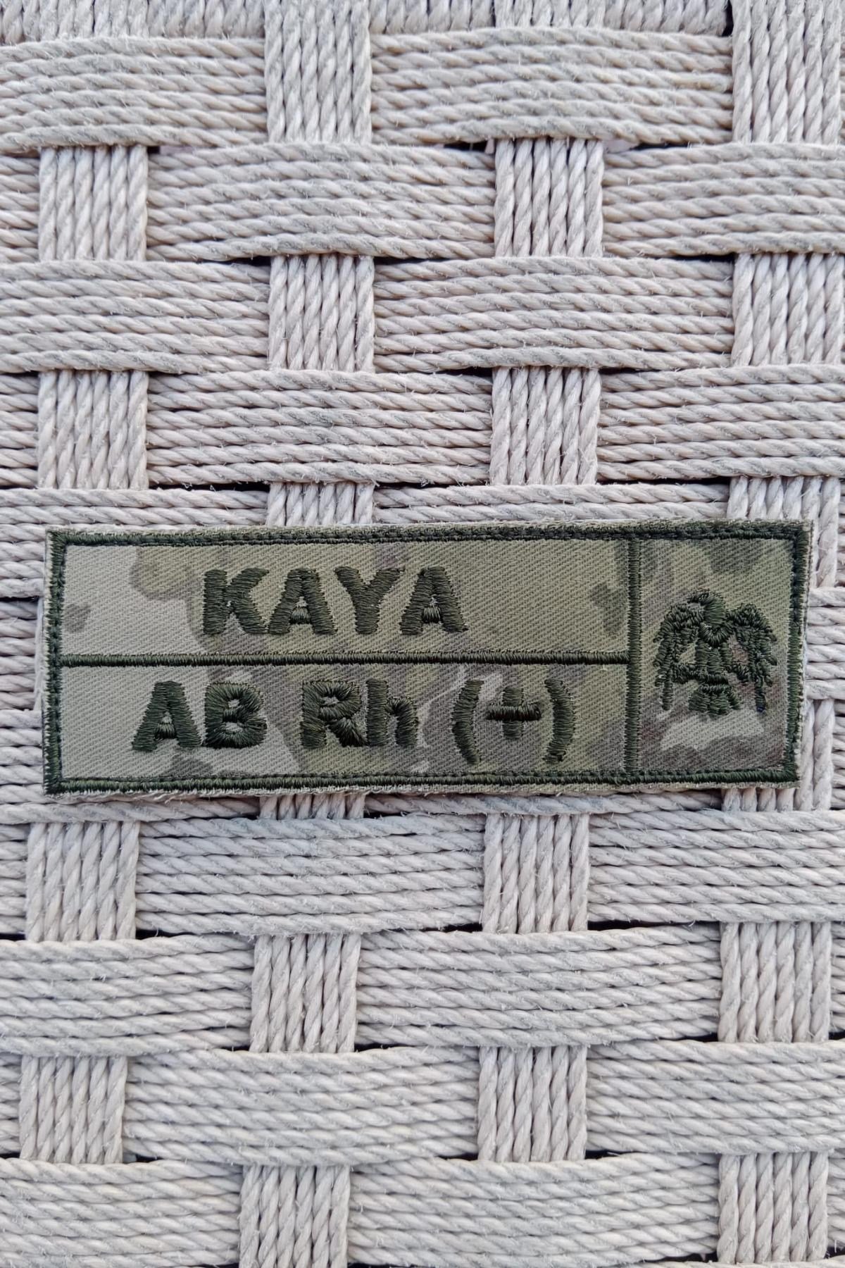 Kara Kuvvetleri Kamuflaj Renkli Soyadi Ve Kan Grubu Kara Havaci Nakis İsimlik