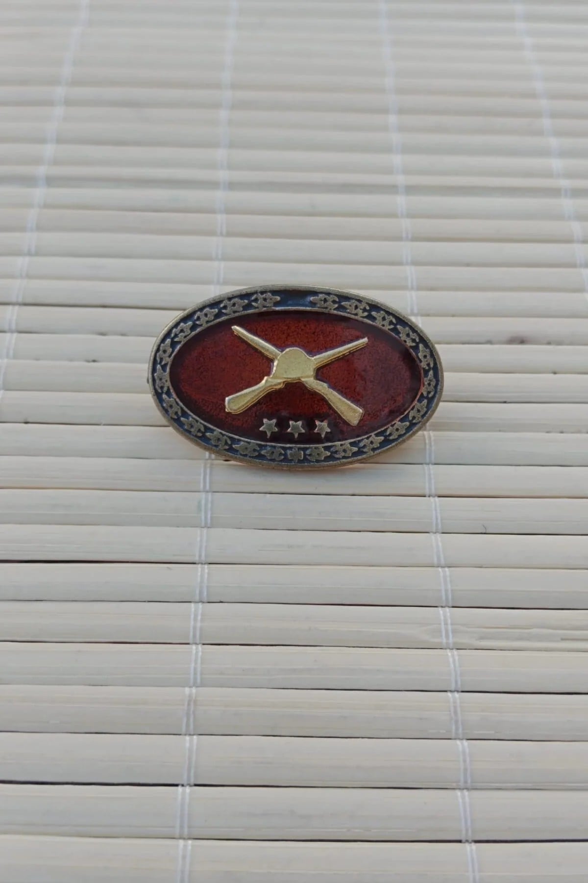 Kara Kuvvetleri Uzman Cavus Kita Hizmet Harici 3 Yildiz Metal Gogus Brove Rozet