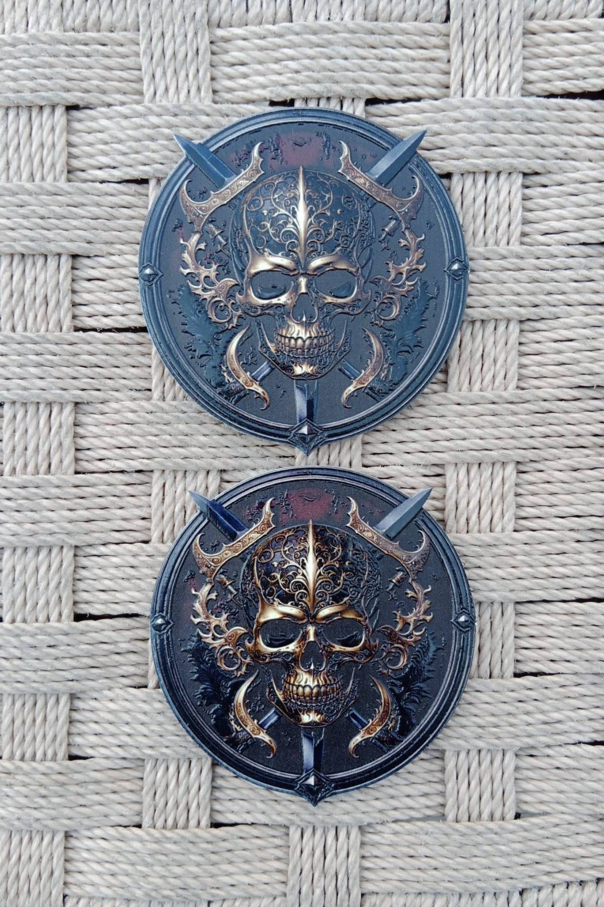 Kuru Kafa Kiliclar Resimli Kabartmali 3D TPU Termoplastik Gogus Arma Pec Patch