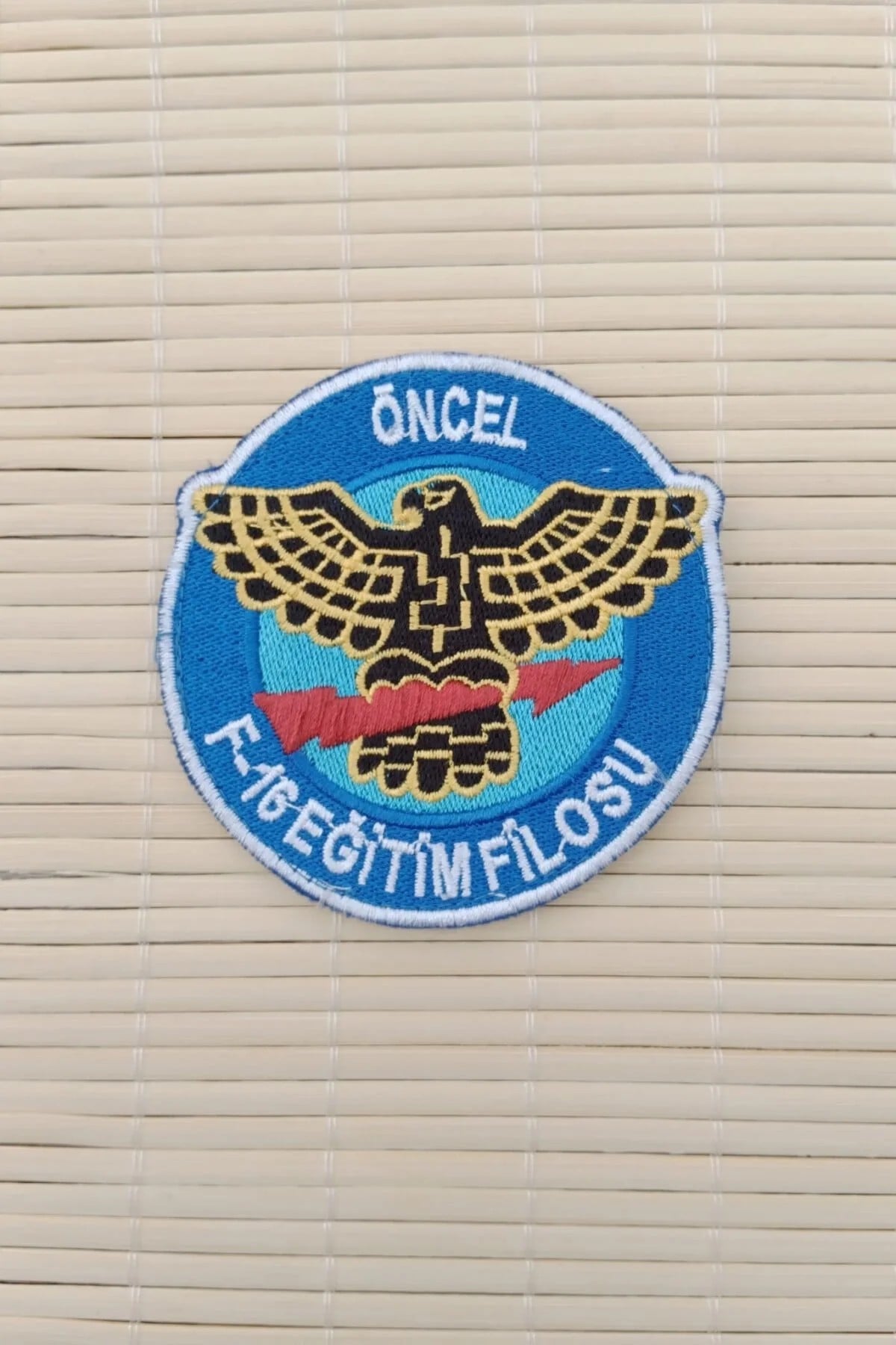Oncel F 16 Egitim Filosu Yazili Nakis İslemeli Arma Pec Patch