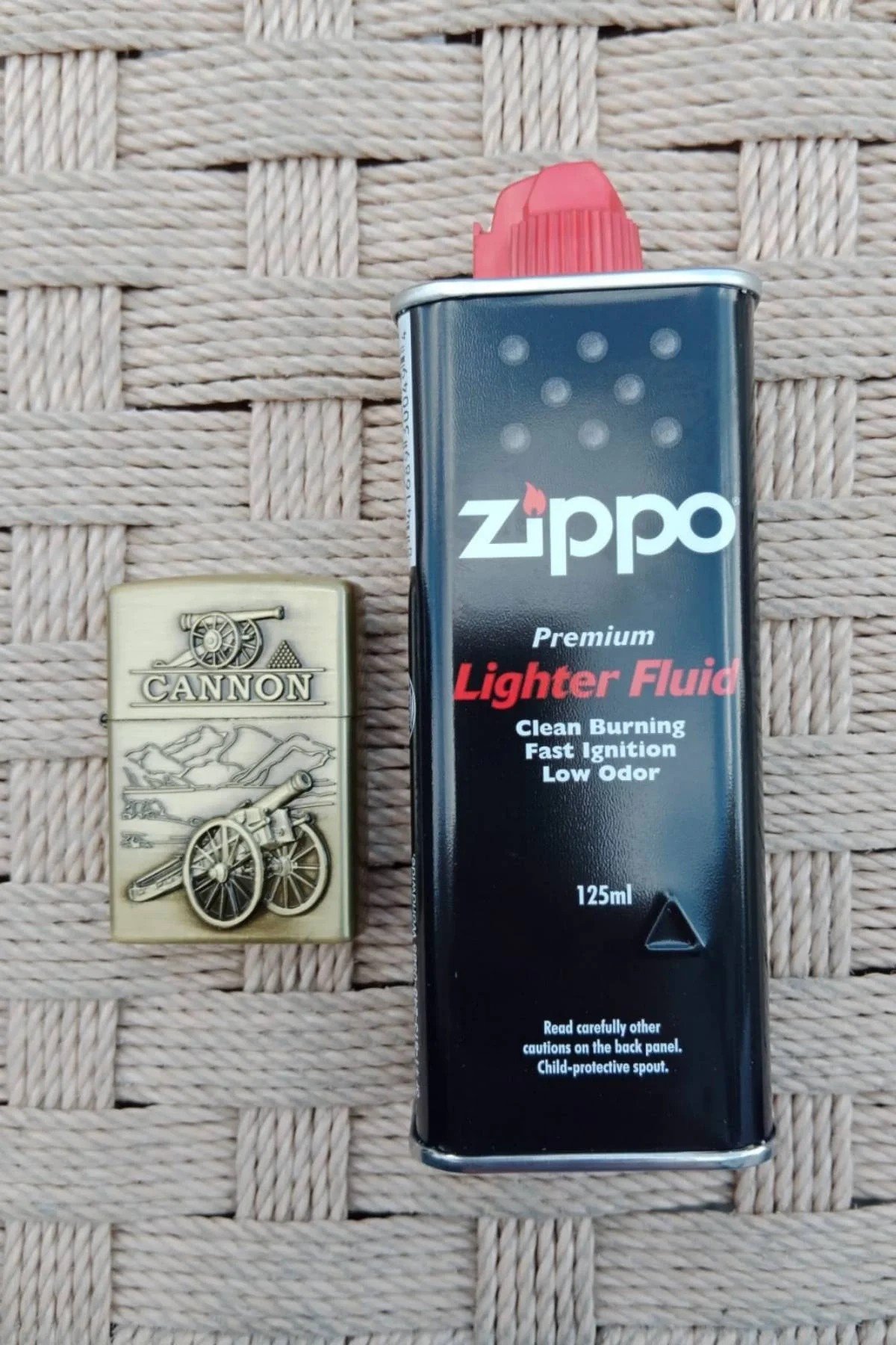 Ozel Tasarim Ortacag Cannon Topcu Silahi Sari Renkli Yazili Kabartmali Premium Zippo Cakmak