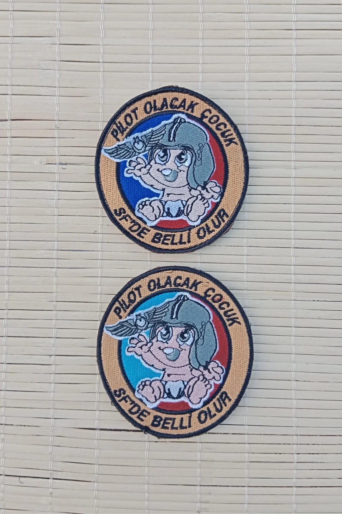 Pilot Olacak Cocuk Sf De Belli Olur Nakis İslemeli Arma Pec Patch