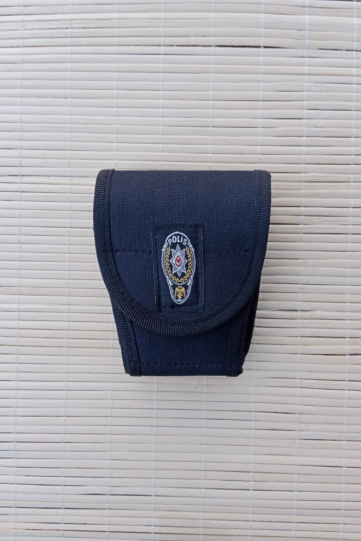 Polis Emniyet Mensubu Siyah Renkli Cirtli İmpertex Kapali Kelepce Kilif