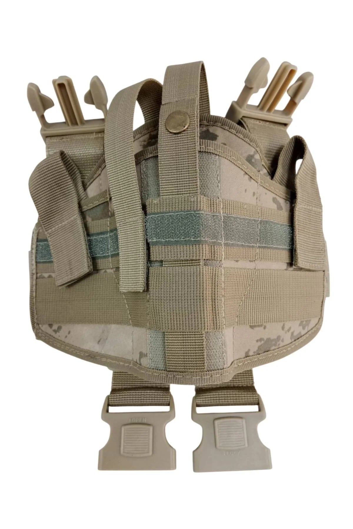 Sag El Jandarma Kamuflaj Renk Cift Baglantili Airsoft Palaskaya Kemere Gecirmeli İmpertex Bacak Silah Kilif