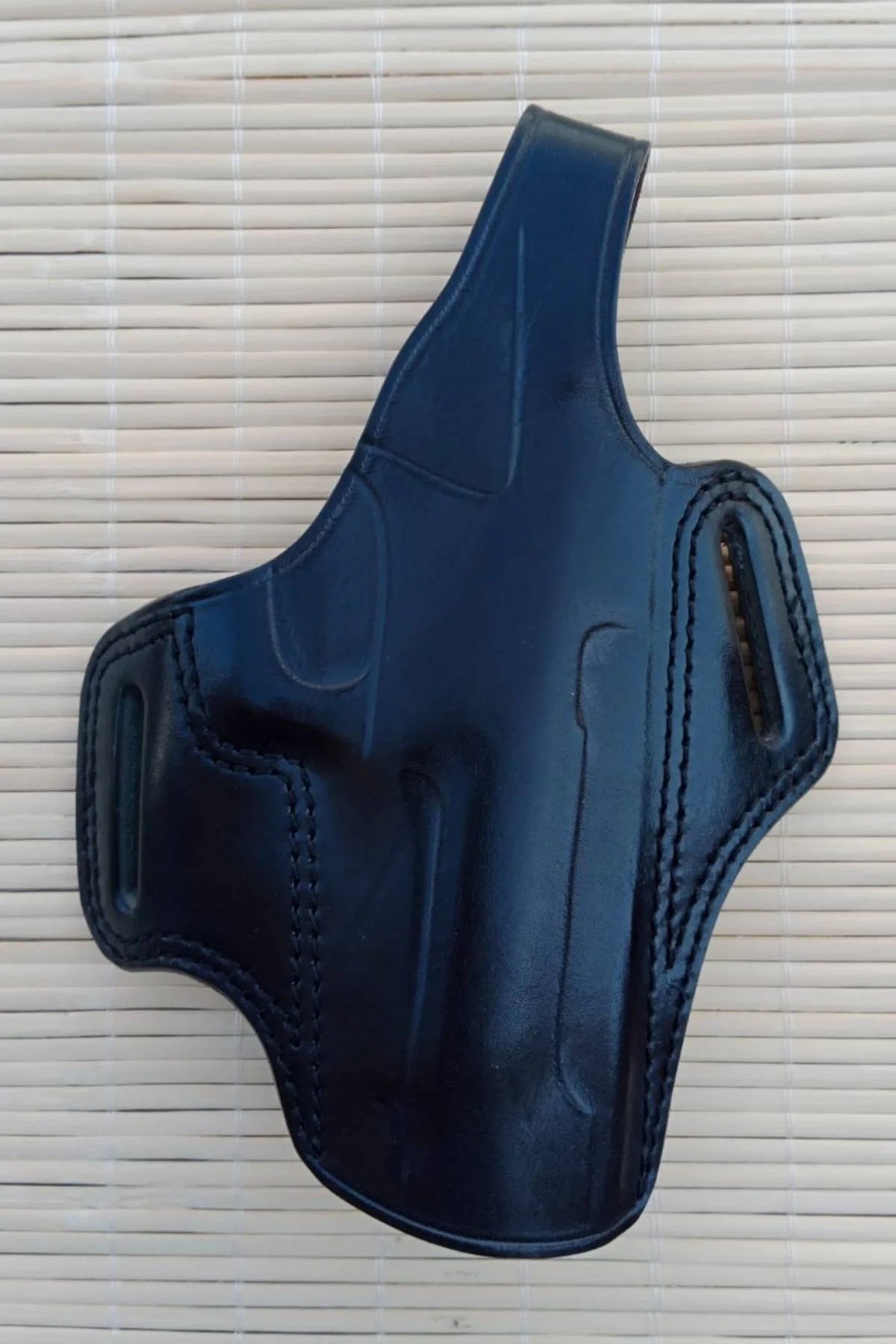 Sag El Siyah Renkli Kelebek Model Hakiki Deri Citcitli F 92 Beretta Silah Kilifi