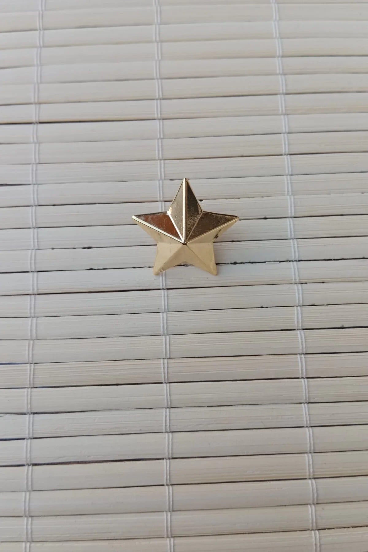 Sari Renkli Harici Uniforma Apolet Metal Yildiz Pirinc Rutbe