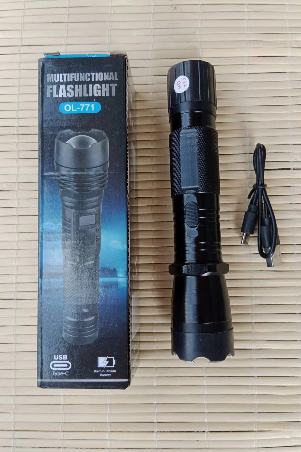 Sarjli Elektrosoklu 220 V El Feneri Multifunctional Flashlight Ol-771 Elekrosok Cihazi