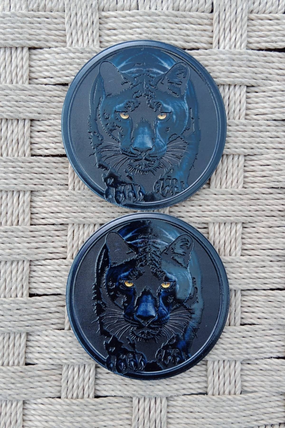 Siyah Jaguar Kabartmali 3D TPU Termoplastik Yeni Gogus Arma Pec Patch