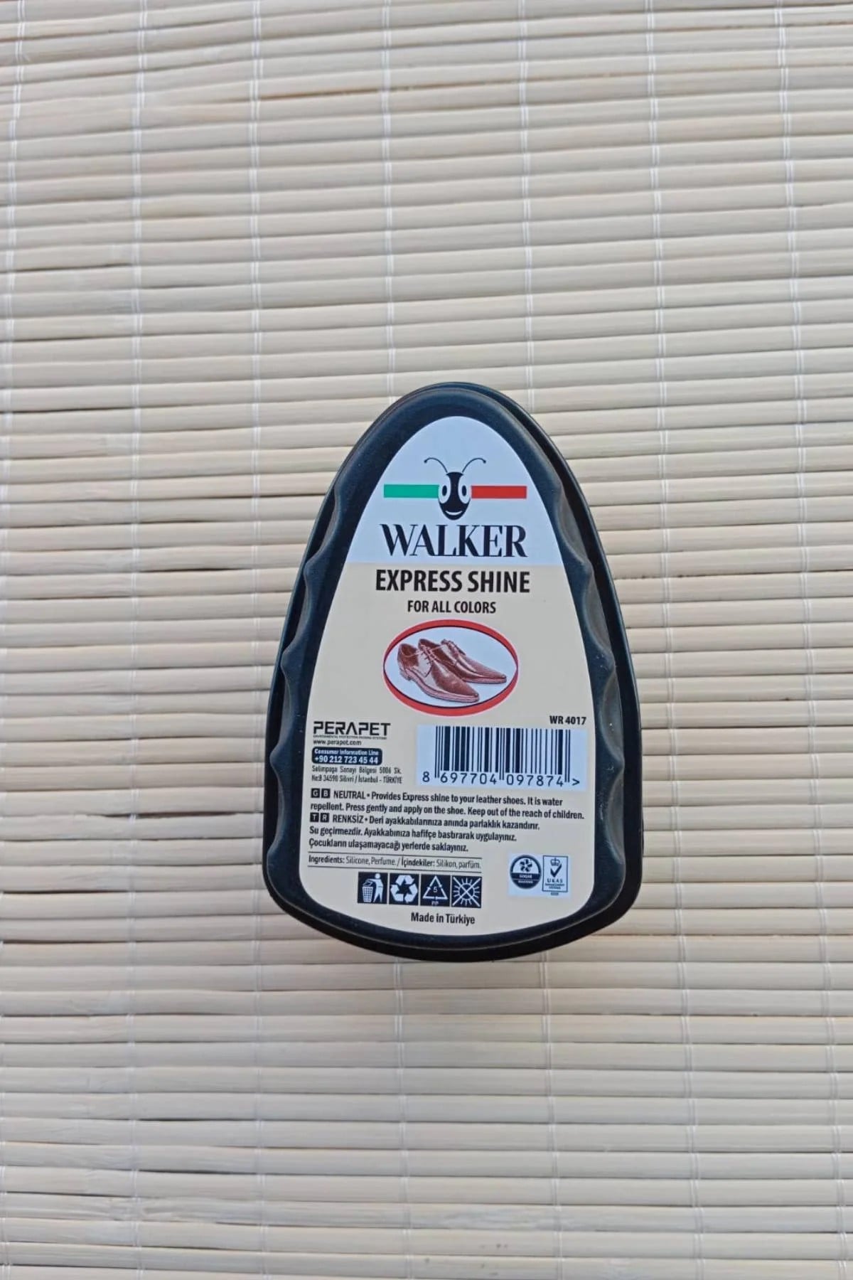 Siyah Renkli Ayakkabi Sungerli Walker Parlatici Express Shine