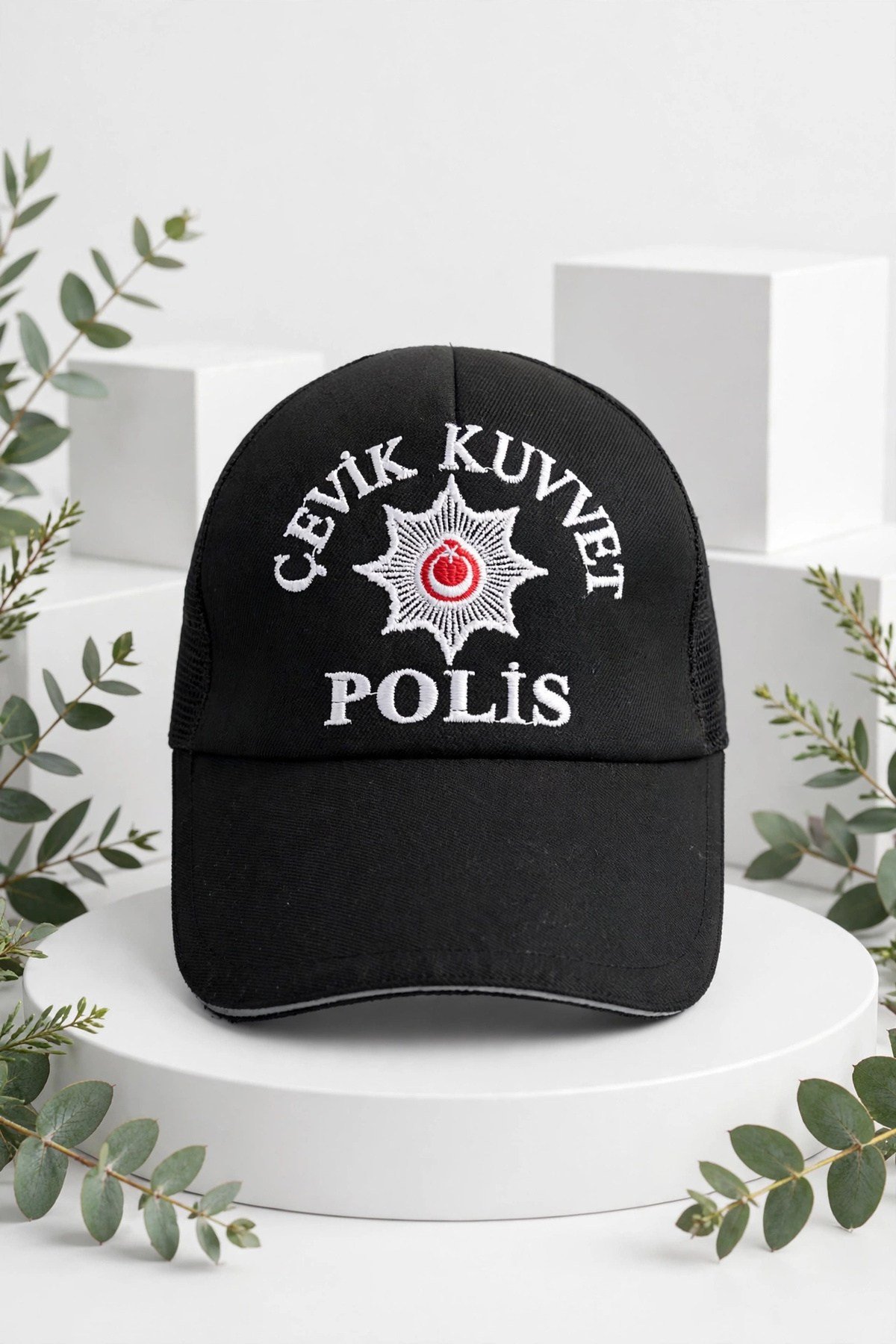 Siyah Renkli Cevik Kuvvet Polis Sapka Kep