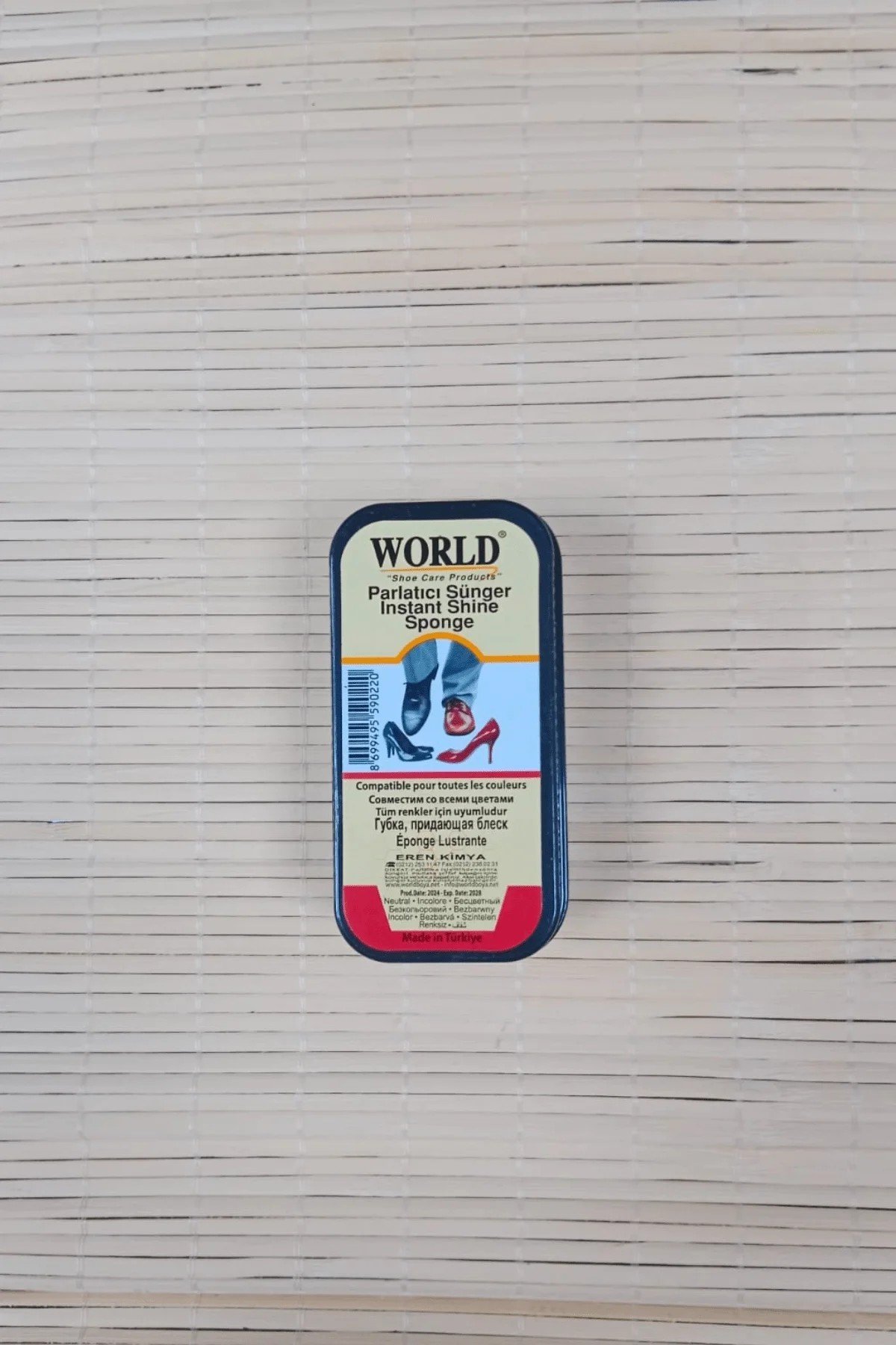 Siyah Renkli World Parlatici Sungeri İnstant Shine Sponge