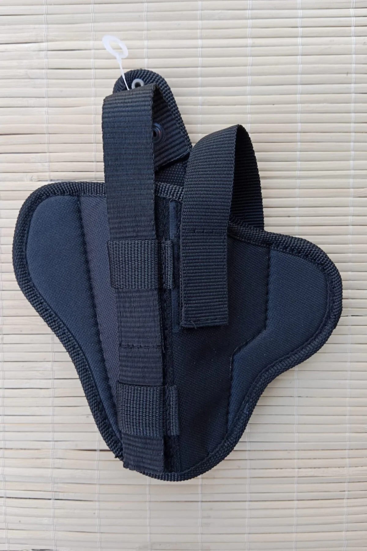 Sol El Siyah Renkli Cift Emniyetli Tam Kelebek Airsoft Palaskaya Kemere Gecirmeli İmpertex Silah Kilifi