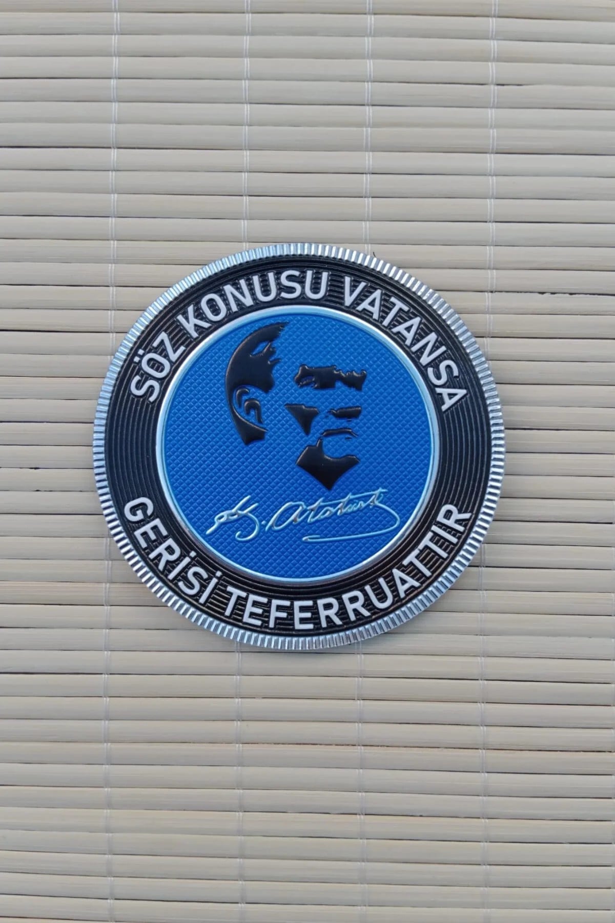 Soz Konusu Vatansa Gerisi Teferruattir 3d Termoplastik Silikon Kabartma Arma Pec Patch