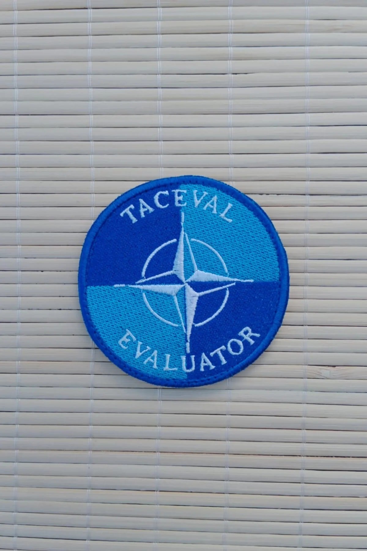 Taceval Evaluator Yazili Nakis İslemeli Arma Pec Patch