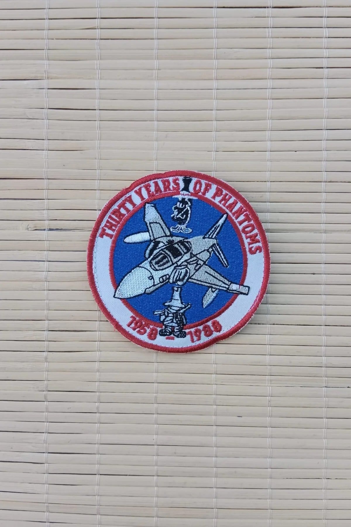 Thirty Years Of Phantoms 1958 1988 Yazili Nakis İslemeli Ucak Logolu Arma Patch Pec