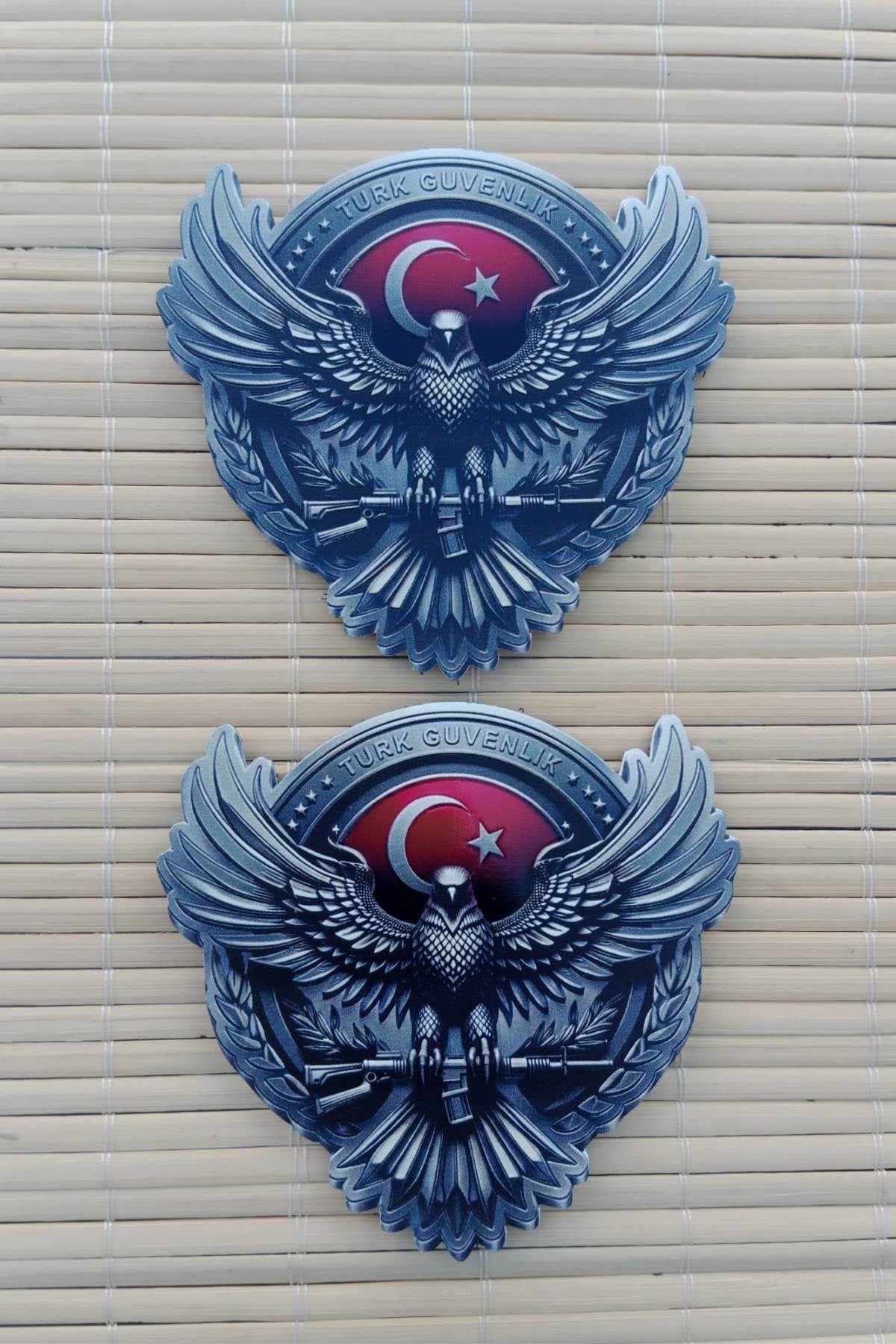 Turk Guvenlik Gokdogan Ayyildiz Kabartmali Tasarim 3D TPU Termoplastik Gogus Arma Pec Patch